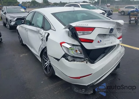 2022 Honda Accord Hybrid Touring from USA, damaged, VIN 1HGCV3F95NA013691